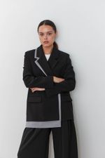 ПИДЖАК «SMART CASUAL» ЧЕРНЫЙ| СЕРЕБРИСТЫЙ СЕРЫЙ