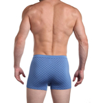 Мужские трусы-боксеры с мелким узором (Размер: XL) (Цвет: голубой)