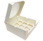 Коробка на 9 капкейков, розовая ForGenika