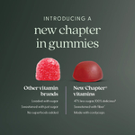 New Chapter, витамин B12+ с органической клетчаткой, со вкусом малины, 60 жевательных таблеток