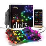 Программируемая светодиодная лента 20 м - Twinkly Dots (Multicolor edition) - 400 шт. RGB + BT + Wi-Fi ( TWD400STP-BEU ) ( черный провод )