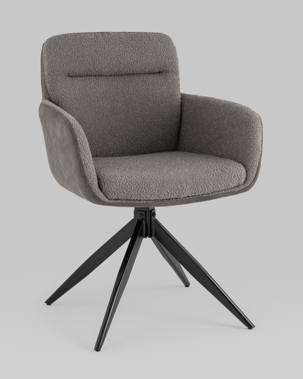 Стул обеденный Waldo серый с серой экокожей