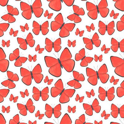 Бабочки акварель