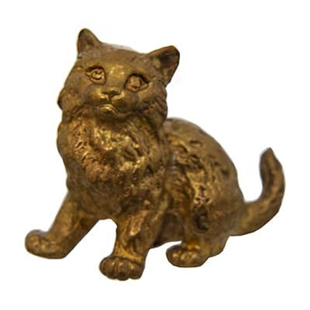 Металлическая фигурка Кошечка Мурка 2,5 х 3 см,