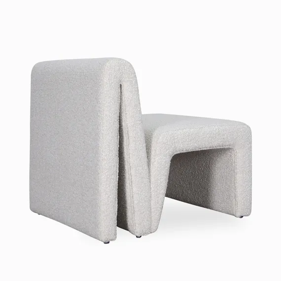 Лаунж-кресло Velle, белое букле