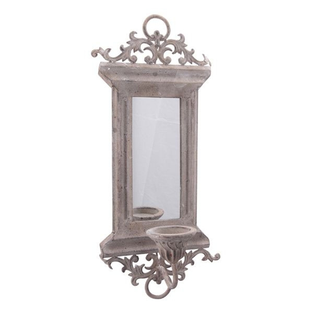 Зеркало с подсвечником "Артферро" 25,5x13,5x55см