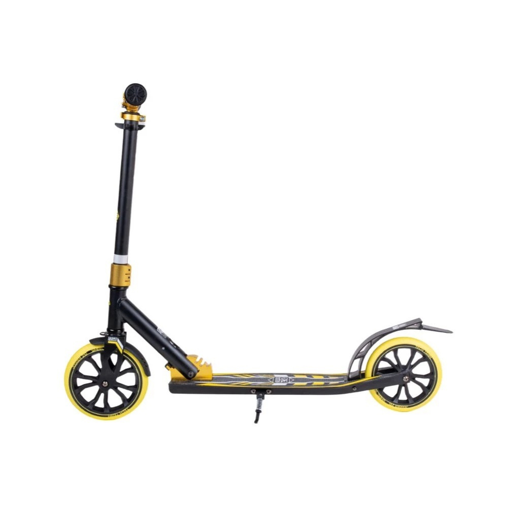 Самокат TechTeam Jogger 210 чёрный/жёлтый