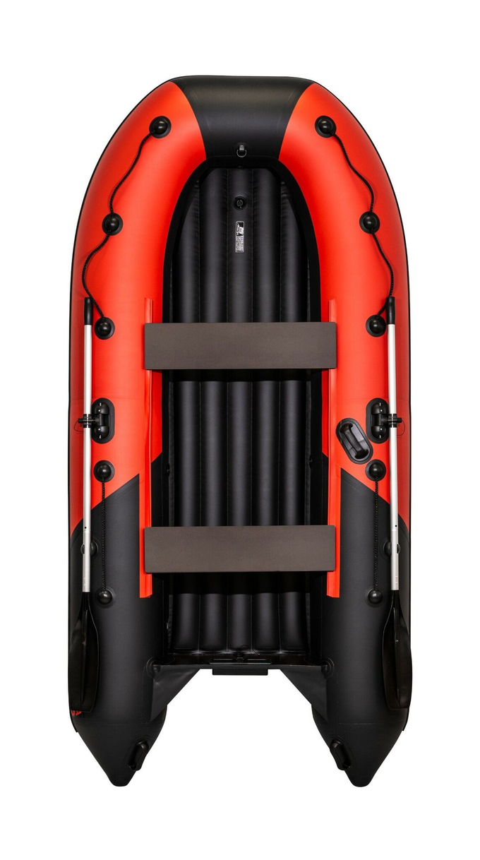 Надувная лодка ПВХ, Ривьера Компакт 3200 НДНД Комби, красный/черный