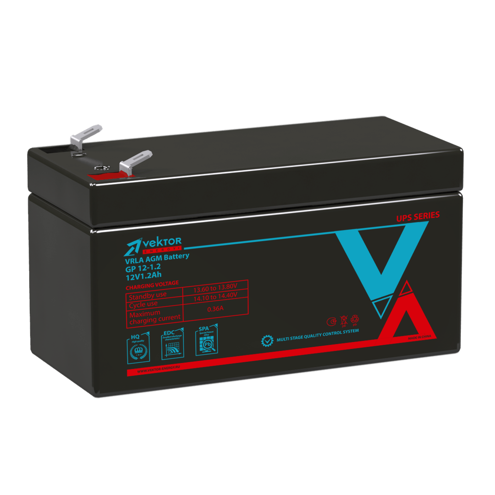 Аккумулятор  VEKTOR ENERGY GP 12-1,2