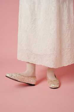 Юбка прямого кроя из кружевного шитья, "Морозные узоры"