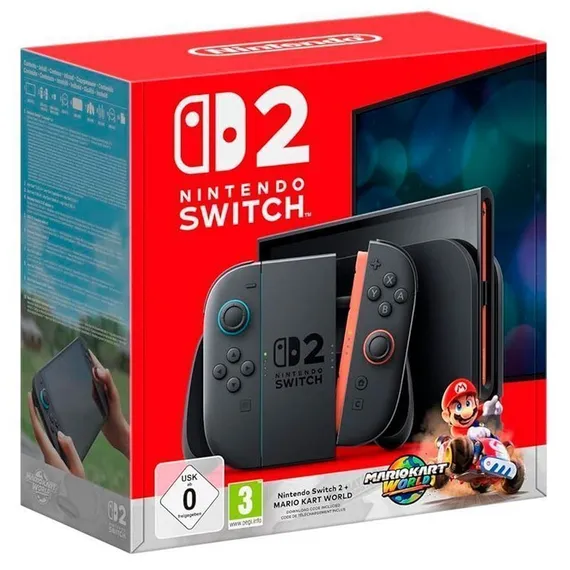 Игровая приставка Nintendo Switch 2 (цвет черный) + Mario Kart World