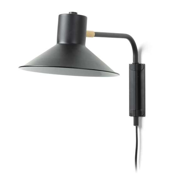 Настенный светильник Plass черный маленький