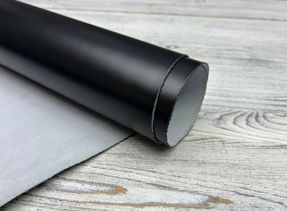 Brush Off Nero Blue (1,5-1,7 мм), цв. Черный, натуральная кожа