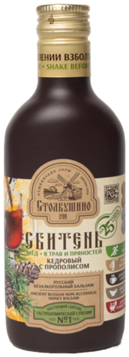 Сбитень кедровый с прополисом 250мл Столбушино
