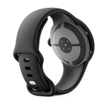 Умные часы Google Pixel Watch 4, 41 мм, Wi-Fi, ремешок цвета «чёрный обсидиан» Матовый чёрный корпус из переработанного алюминия, ремешок из фторэластомера с покрытием «софт-тач» и застёжкой pin-and-tuck — на запястье обхватом 130–210 мм