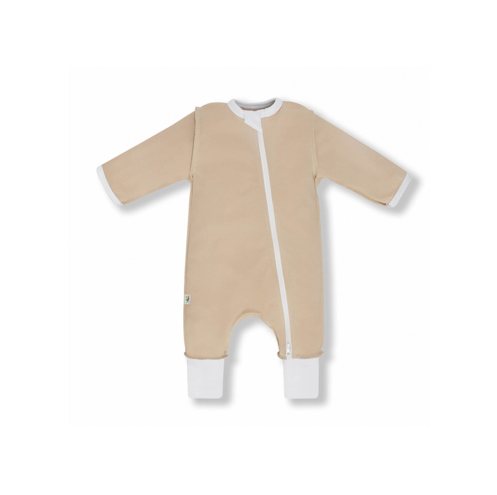 Слип на молнии с отворачивающимися манжетами (топлёное молоко)