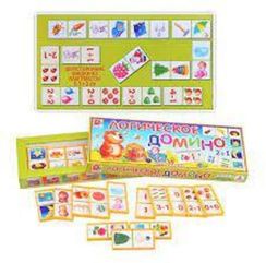 Логическое домино. Ассоциации (Игра настольная пластмассовая)