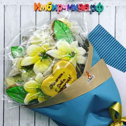 Имбирные пряники цветы