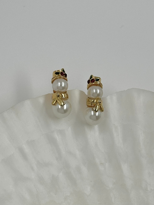 Серьги Снеговики