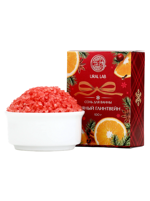 Соль для ванны пряный глинтвейн URAL LAB, 100 гр