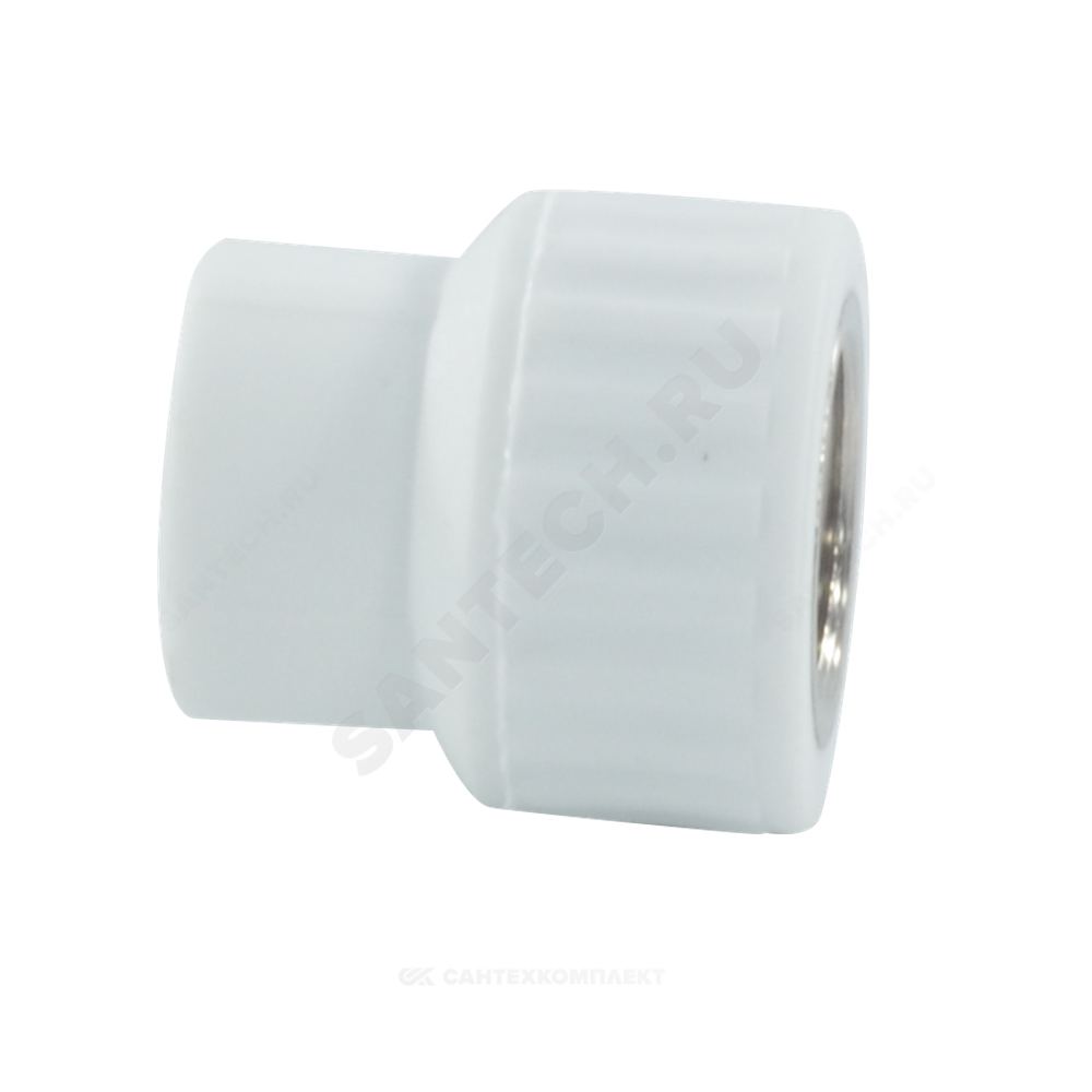 Муфта PP-R комбинированная белая Дн 20х3/4" ВР VALFEX 10129120
