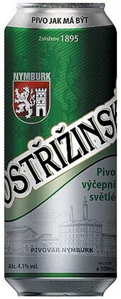 Пиво Нимбурк Пострижинске Вичепни Светле / Nymburk Postrizinske Vycepni Svetle 0.5л - 12шт