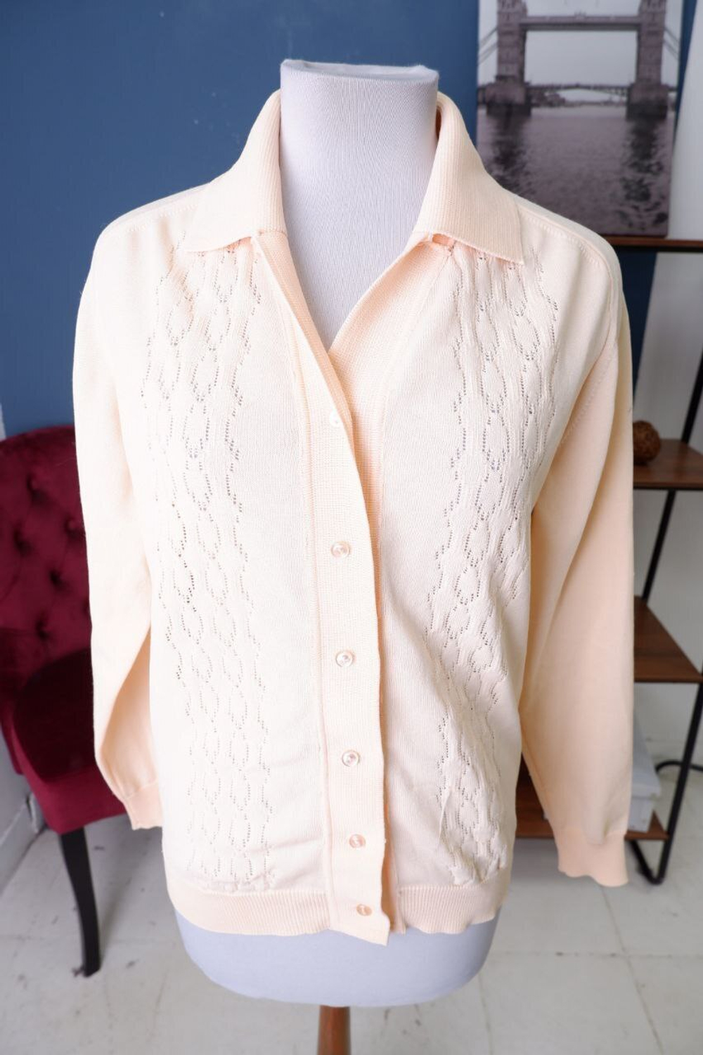 Кардиган на пуговицах 50 размер