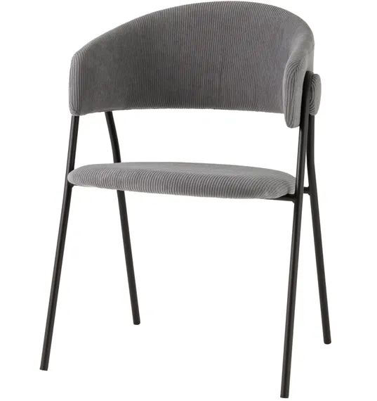 Стул Loop серый вельвет