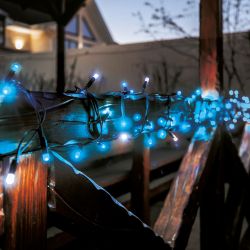 ULD-S1000-120-TBK BLUE-WHITE IP67 Гирлянда светодиодная с эффектом мерцания. 10м. Соединяемая. 120 светодиодов. Синий и белый свет. Провод черный. ТМ Uniel