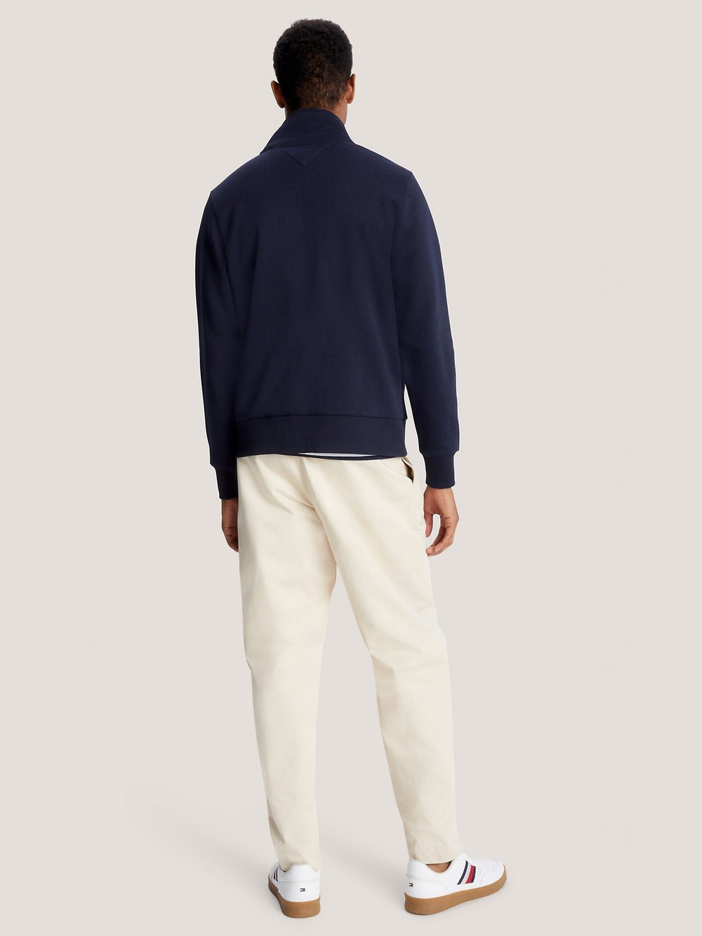 Свитшот Tommy Hilfiger Flag Logo Quater-Zip Navy