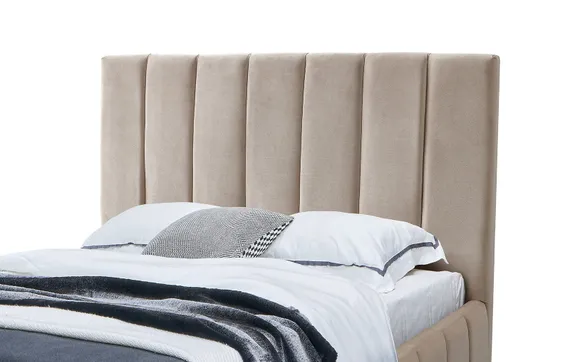 Кровать Lenia 140x200 см, бежевая