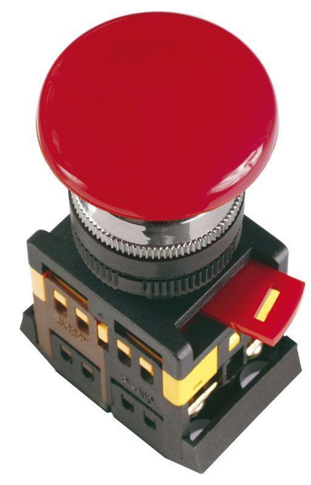 Кнопка &quot;Грибок&quot; AEAL-22 d22мм 1з+1р 240В с фиксацией красн. IEK BBG60-AEAL-K04