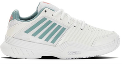 Детские теннисные кроссовки K-Swiss Court Express Omni JR - - white/nile blue/desert flower