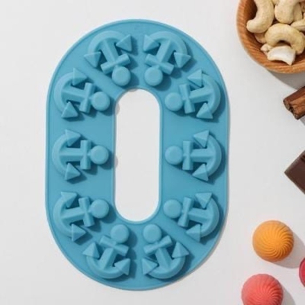 Силиконовая форма для шоколада "Якоря"