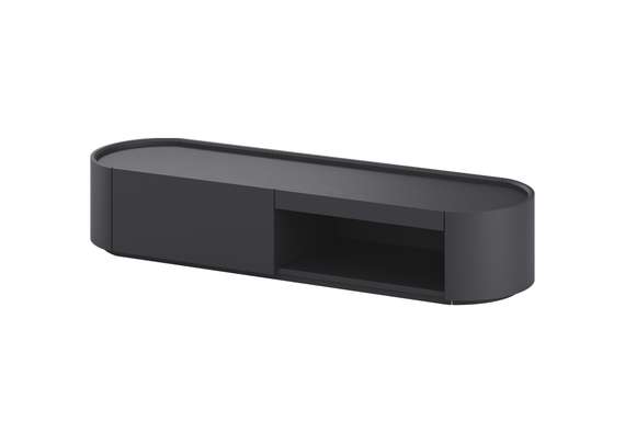 Тумба Lagom под ТВ 1 ящик 1 полка ширина 140 см (черный)