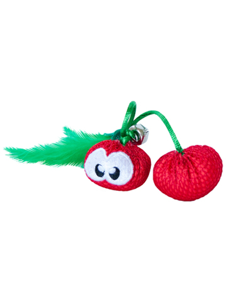 Petstages игрушка для кошек Dental "Вишни" с кошачьей мятой, 7 см