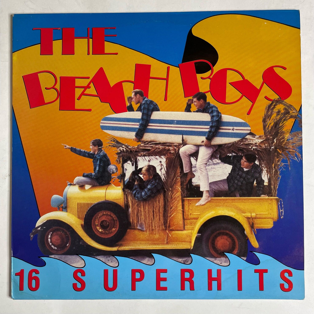 Винтажная виниловая пластинка LP The Beach Boys 16 Superhits (Germany 1988)