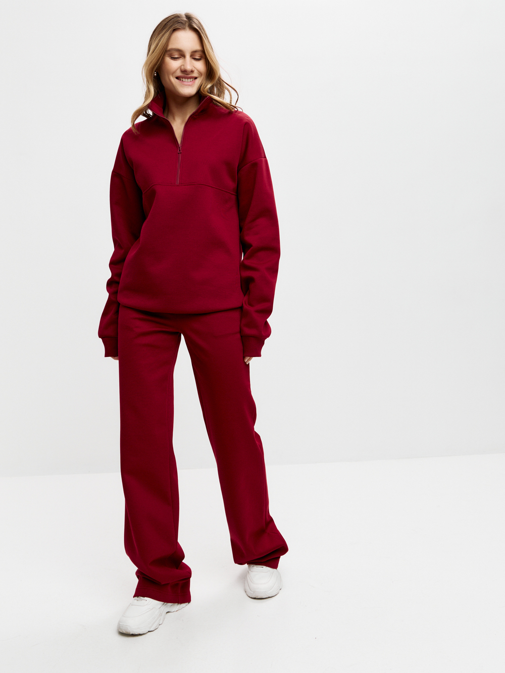 Бордовые брюки Sean