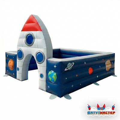 Надувная игровая комната «Звёздная ракета», 3,5×3,5×2 м