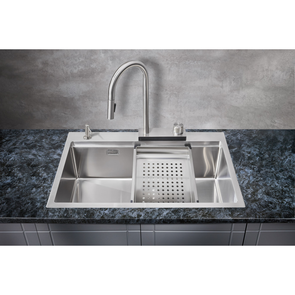 Мойка для кухни Milacio Denia 75 Steel MC.77420 сталь нержавеющая