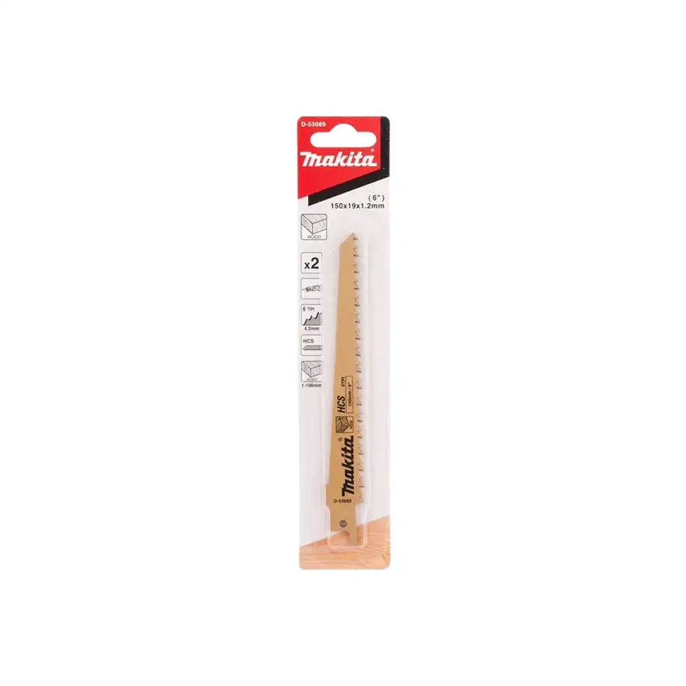 Сабельная пилка для дерева 150x1,2x6TPI Makita D-53089