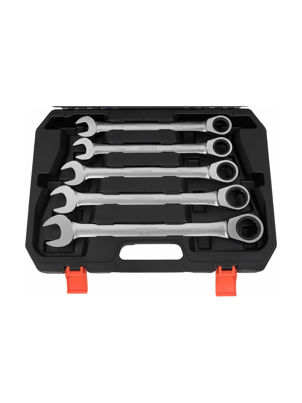 Набор комбинированных трещоточных ключей Gigant в пластиковом кейсе 22 шт GKRC-22