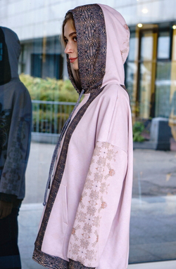 Худи "Тигрица и сороки", по мотивам традиционного вьетнамского лубка