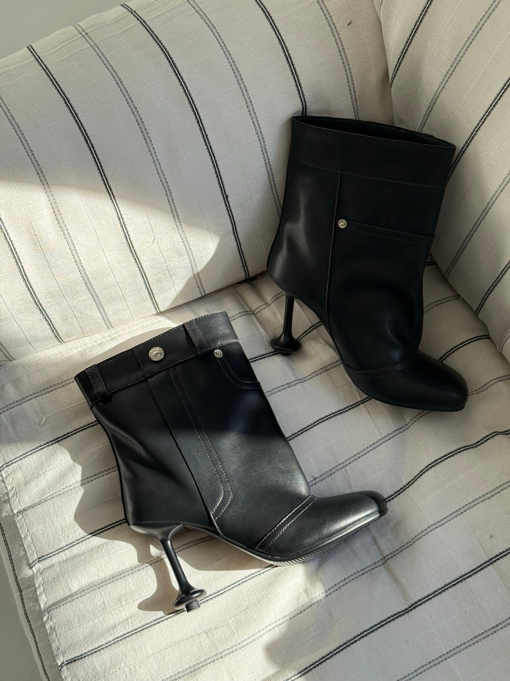 Ботильоны из натуральной кожи