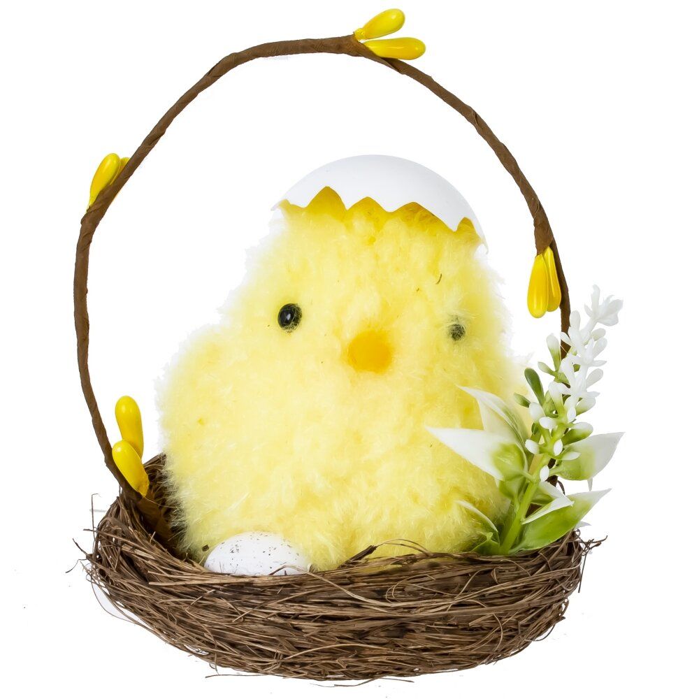 GAEM Изделие декоративное "Гнездо пасхальное" (блок 12 шт), L9 W9 H10 см, 3в.