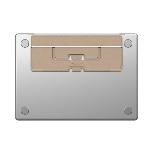Тонкая складная подставка светло-коричневого цвета от Nillkin для ноутбука, серия DualWing Adhesive Laptop Stand