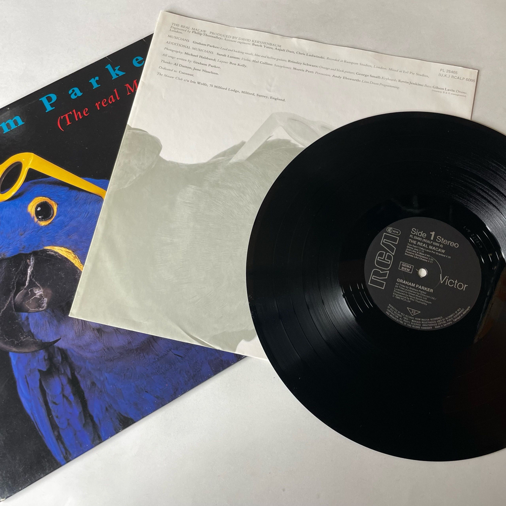 Винтажная виниловая пластинка LP Graham Parker The Real Macaw (Германия 1983)