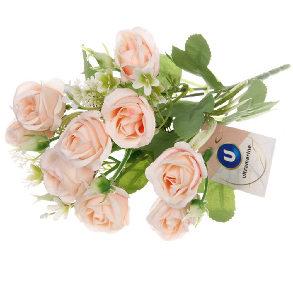 Искусственные цветы «Летняя фантазия» Розы 30см цвет бледно-розовый