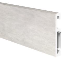 Напольный плинтус ПВХ Foresta Grace Бетон Известковый FG 016 2000х70х13 мм