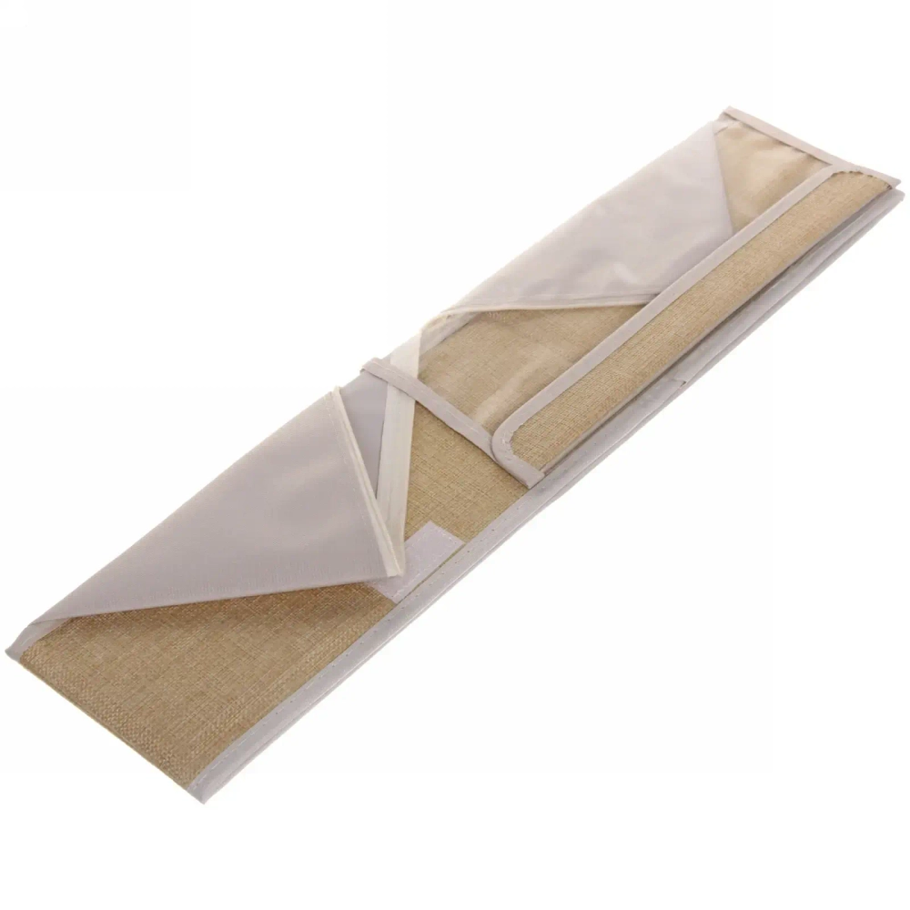 Кофр - органайзер для хранения вещей с прозрачной крышкой «УЮТДОМА», цвет бежевый, 6 отделений, 32*23*12см